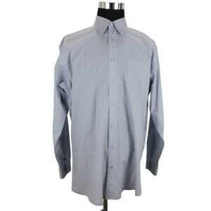 Linea Uomo Cotton Polyester Long Sleeve Button Shirt Mens 17 36/37